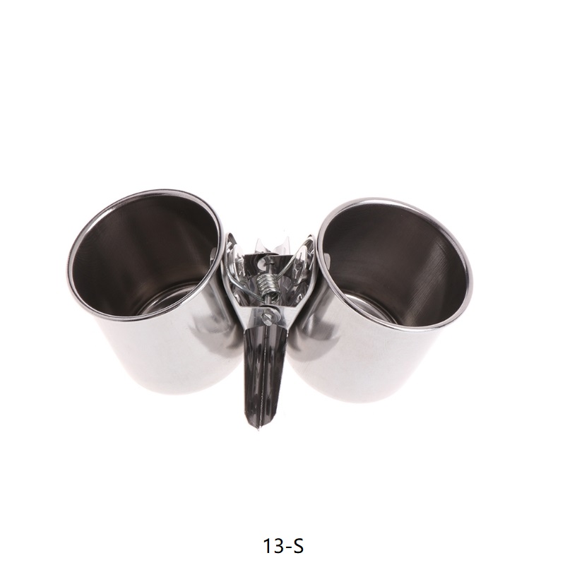 Support de nourriture pour perroquets oiseaux, brochette à viande en acier inoxydable: 13-S