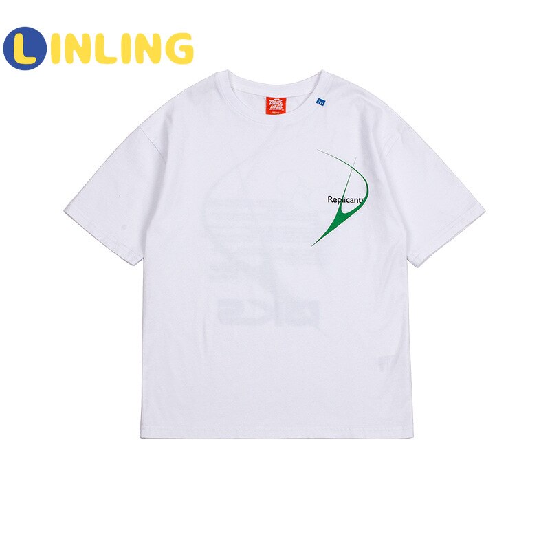 LINLING enfants impression vêtements garçons filles à manches courtes T-shirt enfants t-shirts hauts enfant coton vêtements été P237
