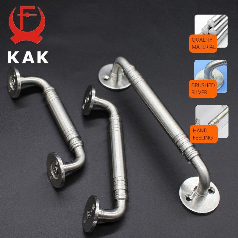 KAK Stainless Steel Door Handles for Interior Doors Bedroom Kitchen Door Pulls Fire-proof Door Handle Cabinet Handle Hardware