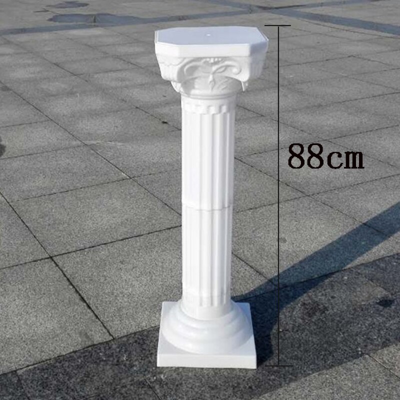 Columnas romanas decorativas para boda, pilares de plástico blanco, maceta de flores, soporte de plomo para carretera, , evento, 2 uds.