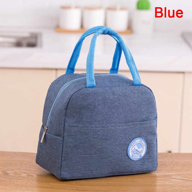 Bento Pouch Dinner Container School Food Storage Bags Portable Lunch Bag Thermal Insulated Lunch Box Tote Fresh Cooler Handbag: 3