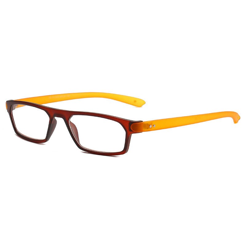 Reading Glasses Men Women Rectangular Frame Readers Longer Legs Magnifying Glasses Reading Magnification Strength+1.0 to3.5: +100 / Auburn