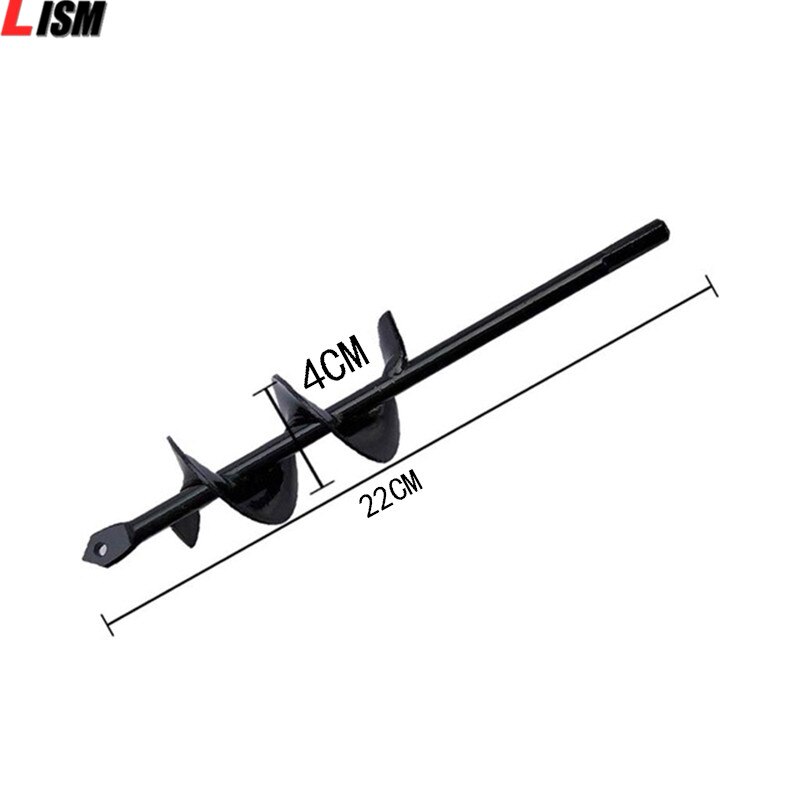 Garden Drill Bit Tool Flower Planter Bulb Shaft Twist Drill Auger Yard Gardening Planting Hole Digger Tool Planter: 22x4cm