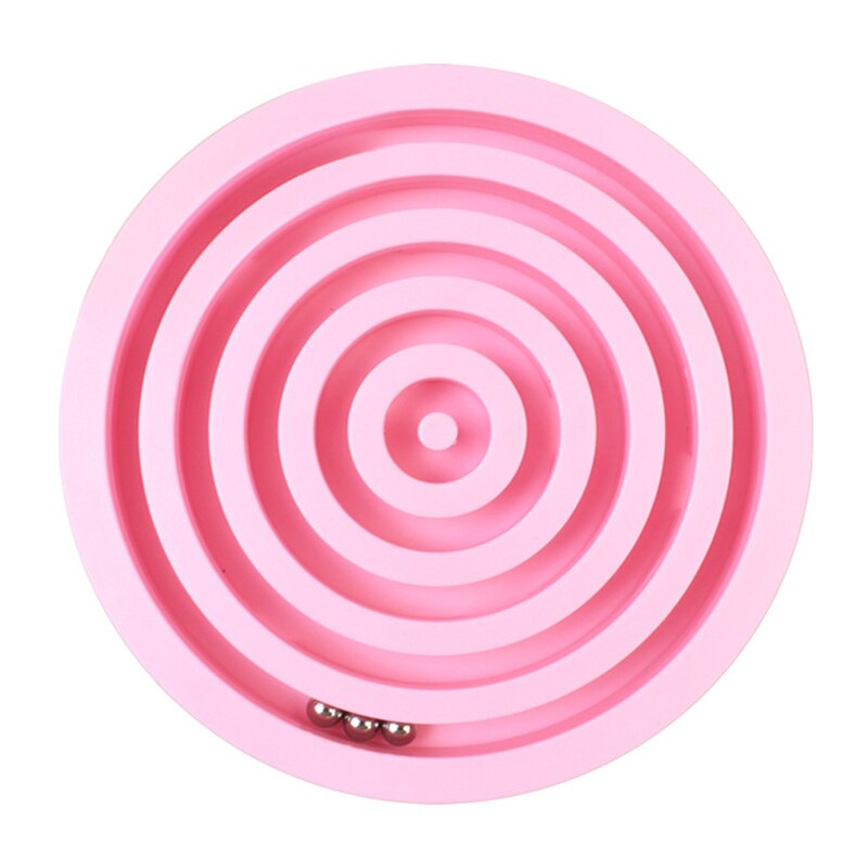 Intellect Bal 3D Puzzel Bal Labyrint Puzzel Toy Sphere Uitdagende Hindernissen Spel Brain Tester Balance Training: Roze