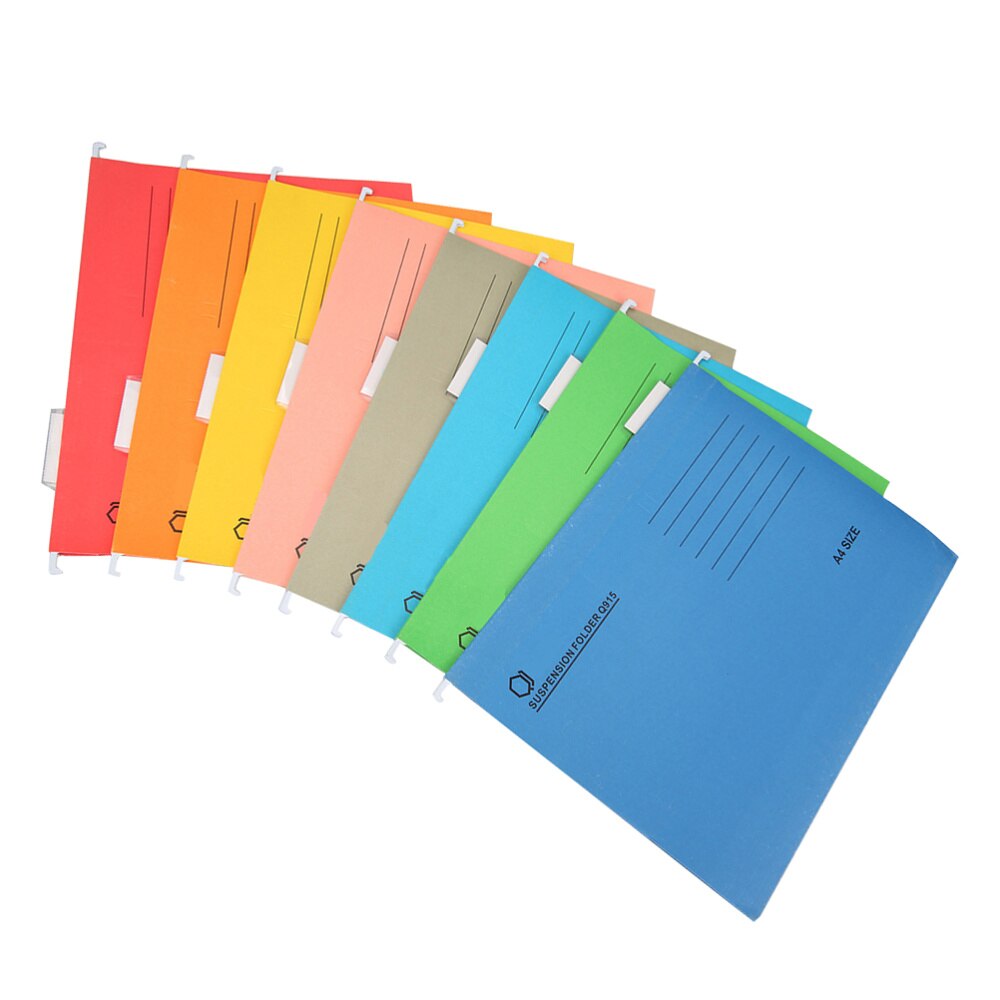 8PCS A4 Sized Suspension Folder Hanging File Holder Frame Documents Holder Organizer Desktop Office Supplies: Default Title