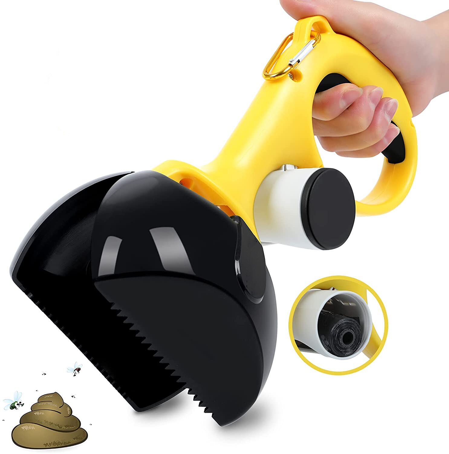 LVTUBANLV Pooper Schaufel für Hund Mittel Kleine Haustier Kacke Abfall wählen hoch Gestell Poo Abfall Entfernung robust Langlebig Nicht Zerbrechliche Pflücker