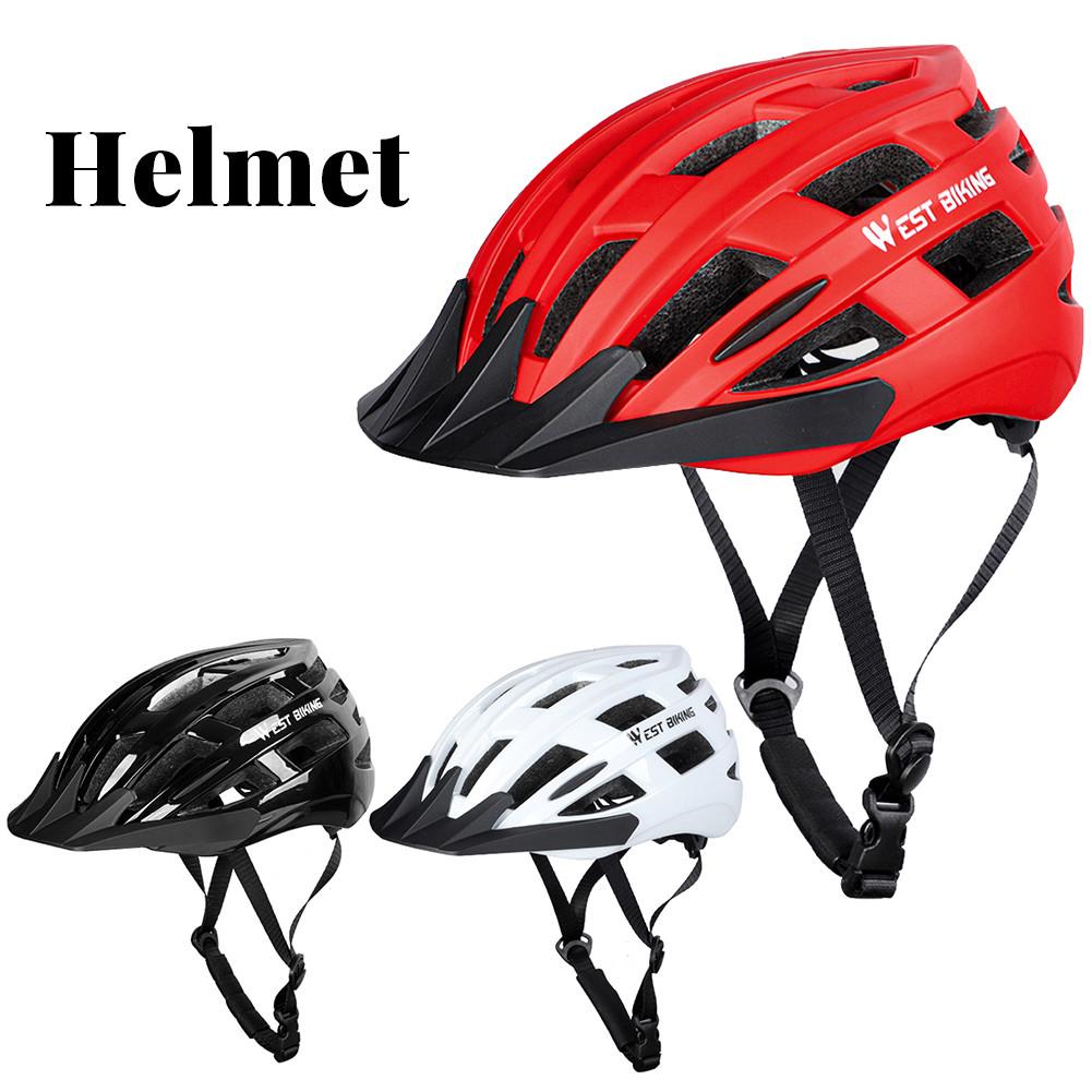 Bike Helmet Breathable Detachable Brim Removable Lining Head Protection Safety Helmet for Road Cycling Mountain Biking