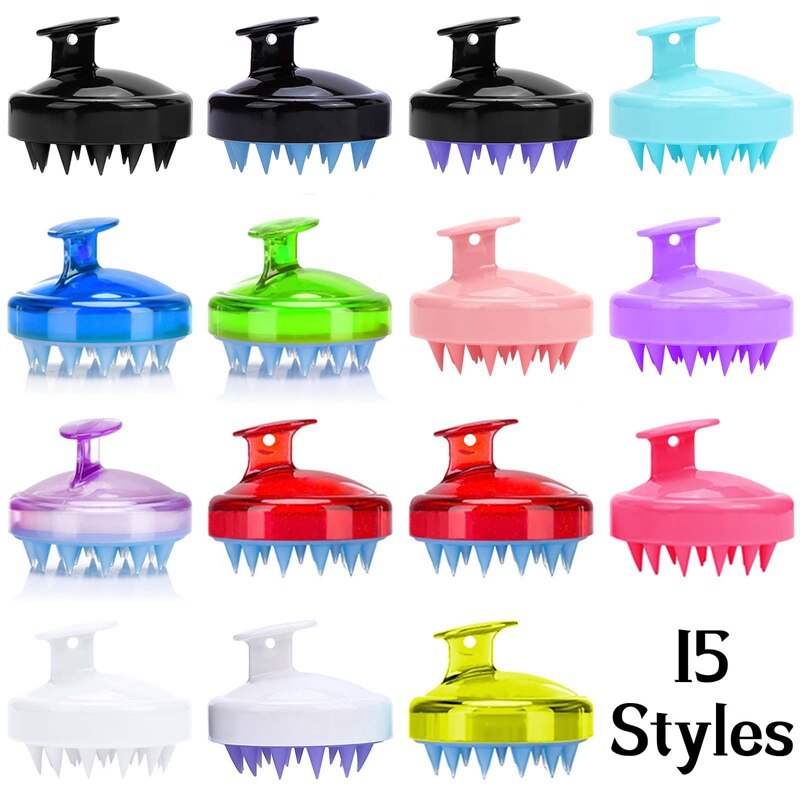 Siliconen Borstel Shampoo Hoofdhuid Borstel Kam Hoofd Spa Afslanken Massage Borstel Body Haar Wassen Kam Douche Bad Borstel 1 stuks