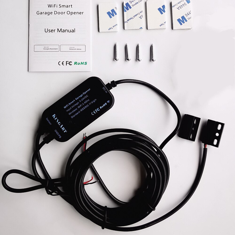 Smart wi-fi garageportcontroller / åbner fjernbetjening stemmestyring til elektrisk dørhave lager dør rulleskodde