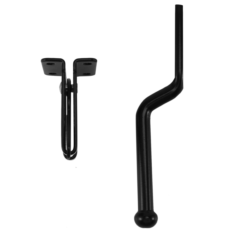 Self Locking Gate Latch Automatic Gravity Lever Fence Gate Lock for Wood Fence Gate Door Latches Steel Black