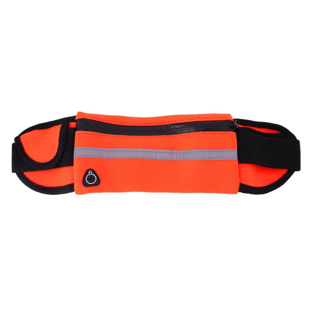 5.5 tommer udendørs løbende taske vandtæt mobiltelefon holder jogging bælte mave taske gym fitness taske dame sport tilbehør: Orange