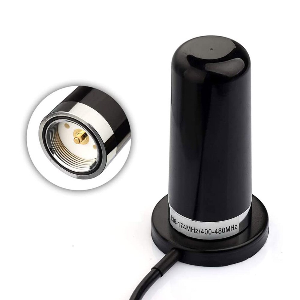 Eightwood Dual Band VHF UHF 136-174 400-470MHz NMO Mount Antenna PL259 Male Aerial for Car Truck Amateur Radio Marine VHF Radio