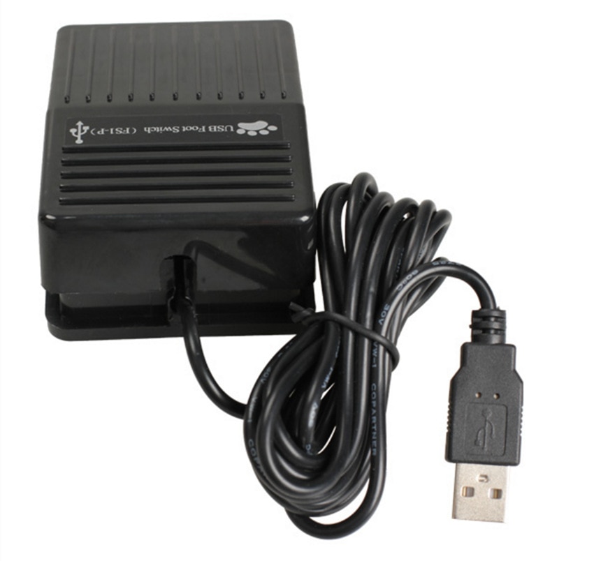 USB Foot Switch Keyboard Pedal Switch for HID PC Computer USB Action Control Pre-program Key Functions