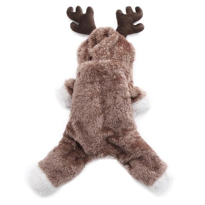 Winter warm Hund Kleidung Weihnachten Elch Kostüm für Kleine Mittelgroße Hunde Weiche Baumwolle Katze Anzug Haustier Gesamt Mantel Französisch Bulldogge hoodie