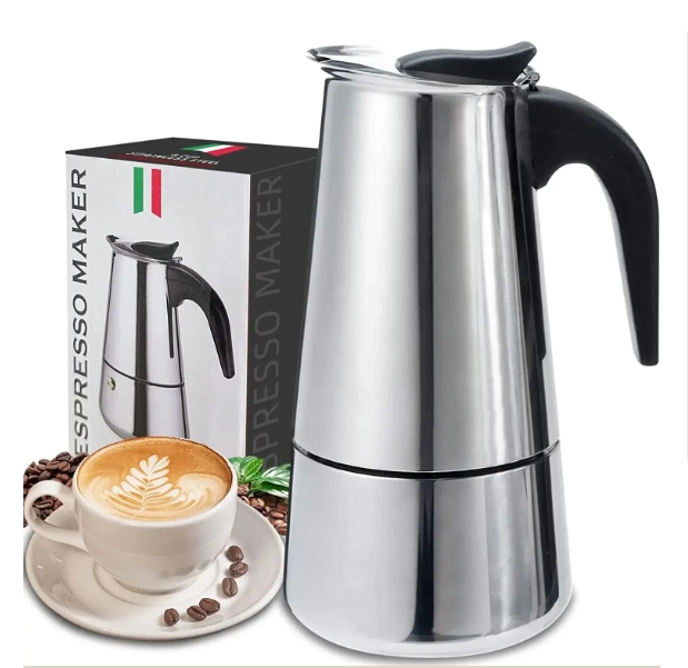 2/4/6/9 Cup Mocha Pot Coffee Machine Espresso Cup Electric Coffee Machine Latte Percolator Stove Mocha Coffee Machine