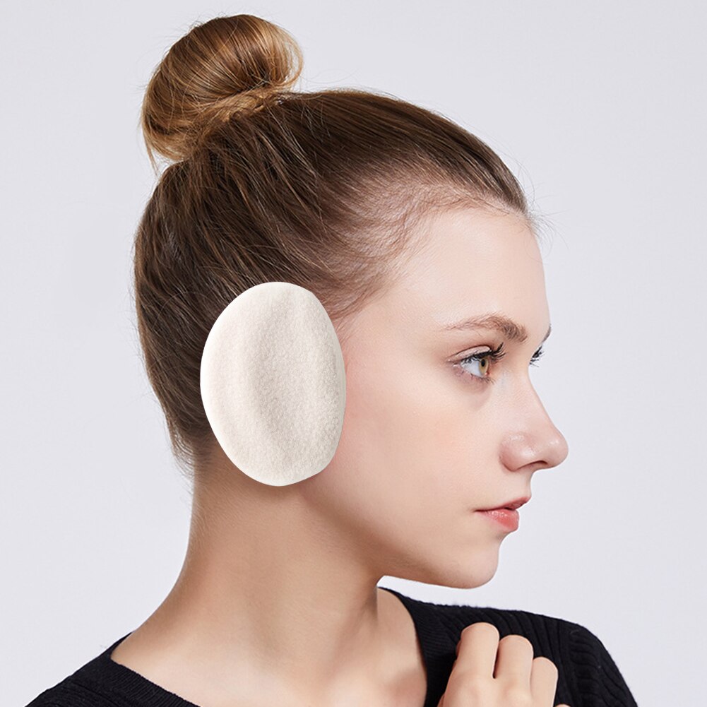 2 pièces hommes femmes Polyester hiver Portable doux bande moins cache-oreilles quotidien antidérapant coupe-vent solide deux pièces chauffantes