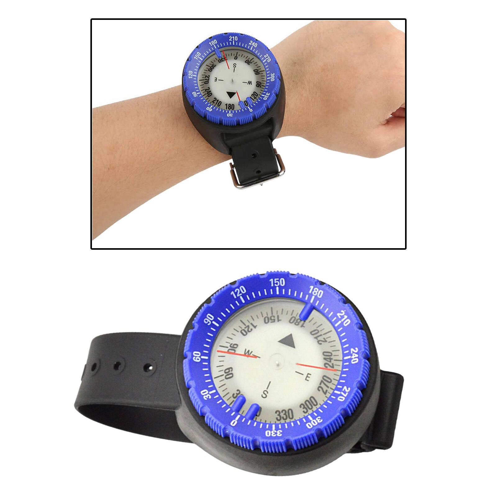 Scuba Diving Wrist Compass for Orienteering Hiking Gliding Camping Climbing