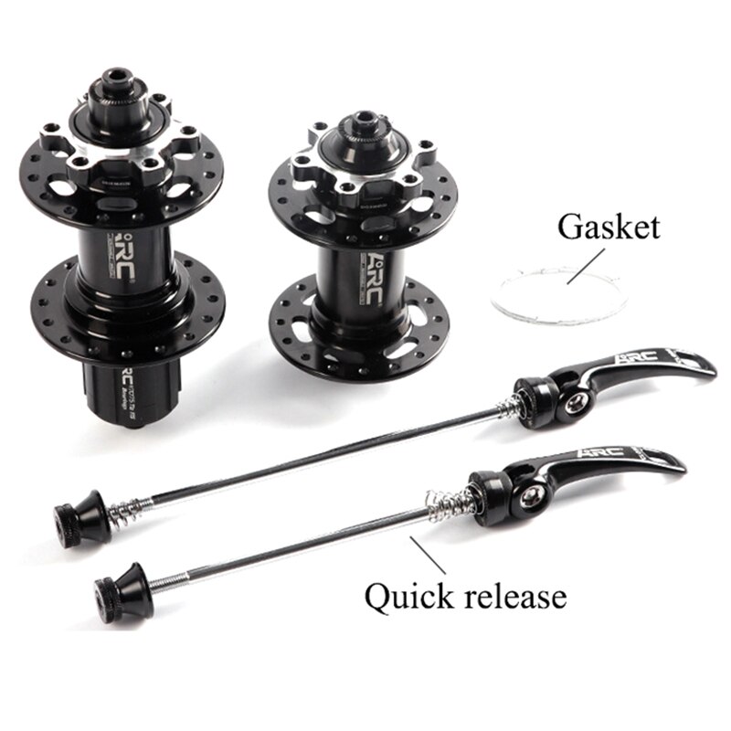 ARC MT005 MTB Hub 32 Hole 8-11Speed 100x135mm 4 Bearing Bike Hub Quick Release Bucket Shaft Hub 4 Claws Bicycle Accessories Part