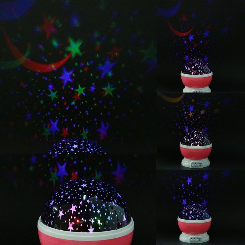 LED Roterende Nachtlampje Projector Sterrenhemel Star Master Kinderen Kids Baby Slaap Romantische LED USB Projector Lamp Xmas