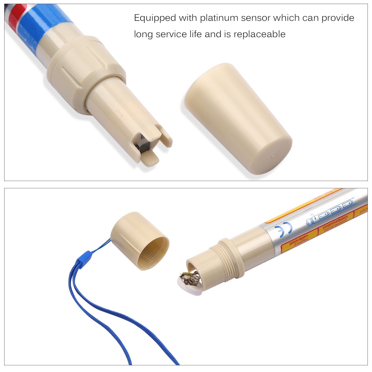 Electric ECO Stick EC/CF/PPM Meter Two-in-one Water Tester Nutrition Analysis Conductivity Tester Nutrition Stick for pool Lake