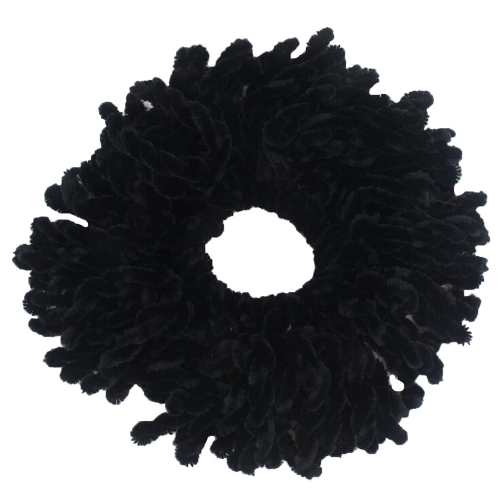 Muslimsk hodeplagg enkel hijab volumizing scrunchie stort hår bunnbunn hijab fleksibelt gummibånd: Bk