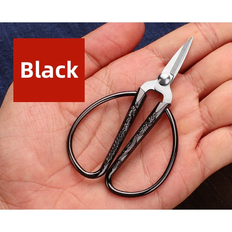 Mini rostfria sysaxar retro skräddartråd broderi tyg handarbete sax hushållssömnadstillbehör: Armégrön