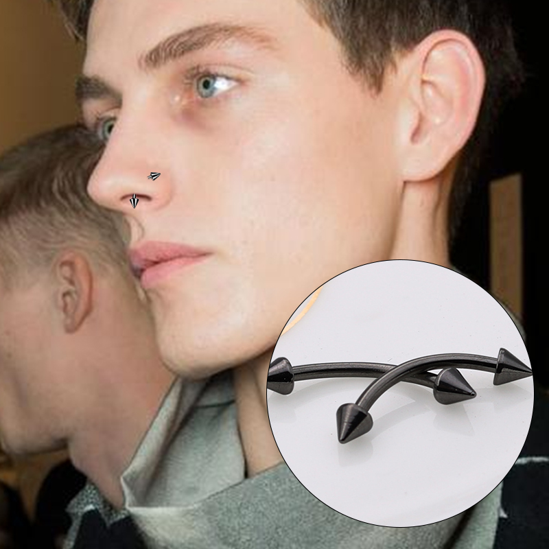 30 Uds. Anillos para Piercing de cejas de acero inoxidable para mujeres y hombres, barra curva, anillo para labio, cartílago, Daith Helix Rook, joyería