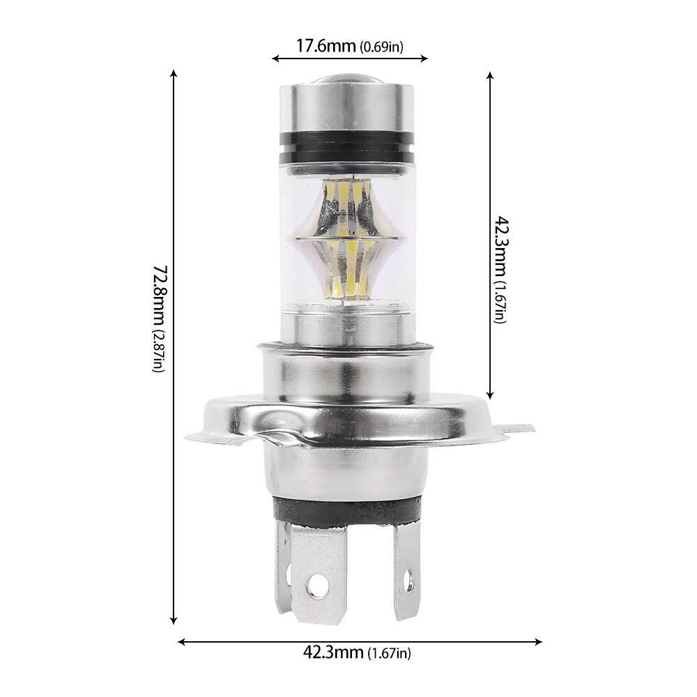 H4 Auto LED Anti-nebel Lampe 100W 20SMD High-power Auto Signal Lampe Professionelle Auto Zubehör Led nebel Licht