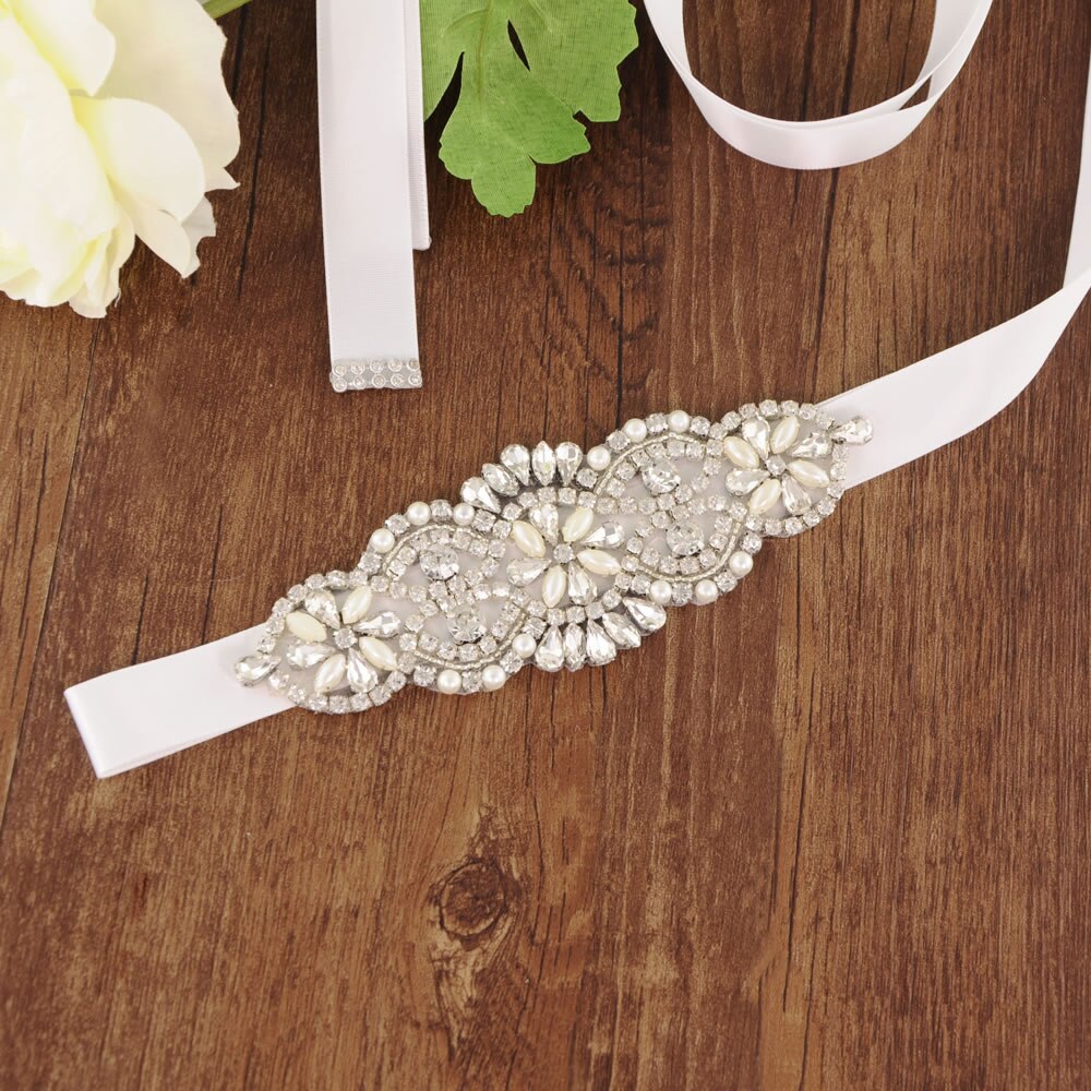 bridal belt sash Bridal Dress Belt Woman Party Belt Prom Dresses Belt Beaded Pearl Wedding Belt Girls Pearl Belts Wedding Sash: White