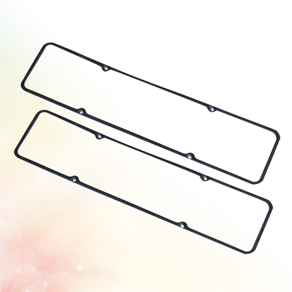 2PCS Engine Oil Pan Gasket Durable Rubber Steel Replacement Parts Oil Pan Gasket