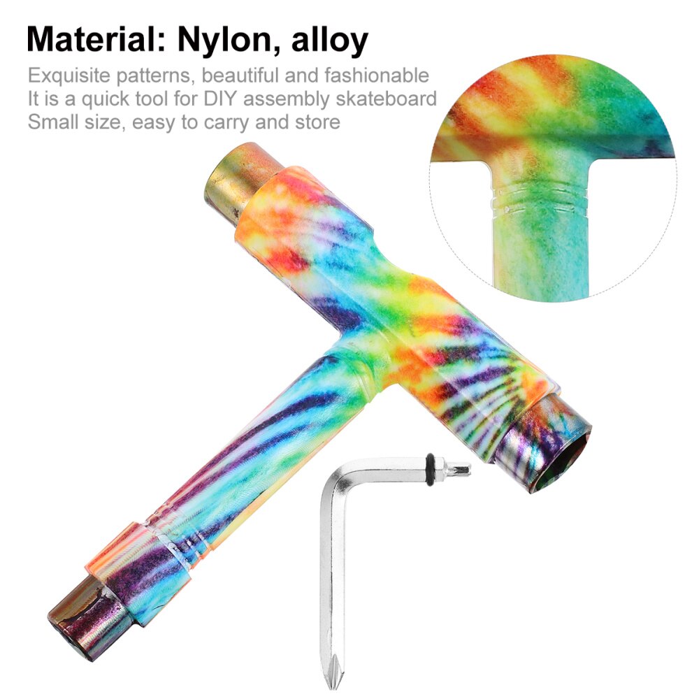 All-in-One Skate Tools Multi-Function Portable Skateboard T Tool Accessory