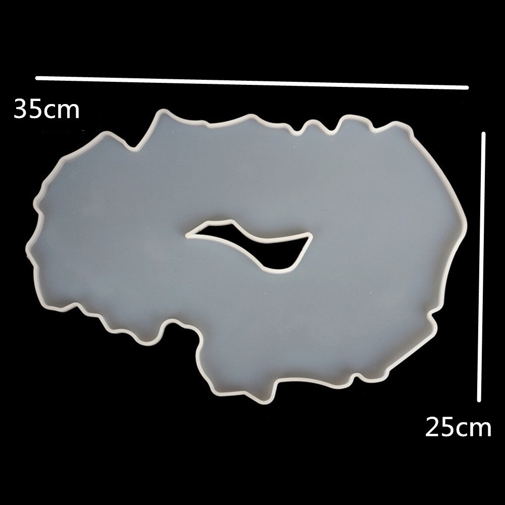 Coaster Molds Resin Casting Silicone Coaster Molds for Cake Fruit Holder Resin Epoxy Tray Coaster Mold Kit: Irregular Mold