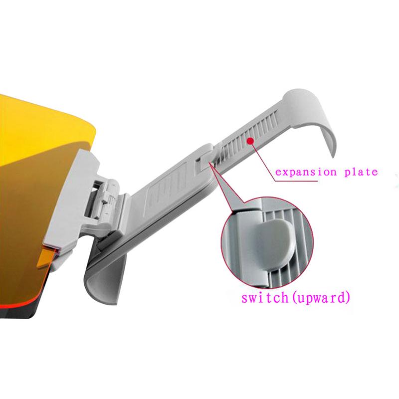 Auto Zonneklep HD Anti Zonlicht Dazzling Goggle Dag Nachtzicht Rijden Spiegel UV Fold Flip Down Clear View