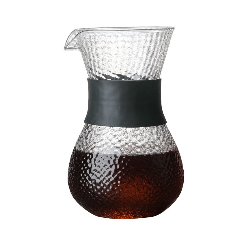 Glass Coffee Kettle with Stainless Steel Filter Drip Brewing Brewer Coffee Pot Dripper Barista Pour Over Coffee Maker