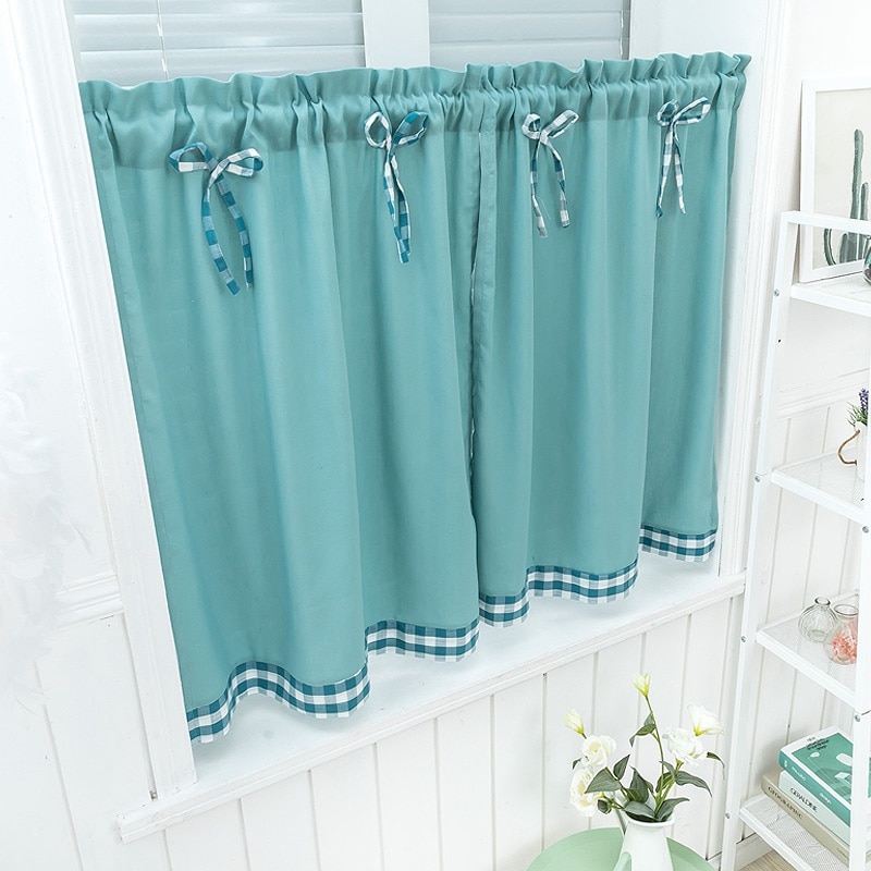 Rideaux de baie vitrée, demi-rideau court à nœud papillon, pour balcon, Plaid, pour lit d'étudiant, pour salon, décoration de la maison