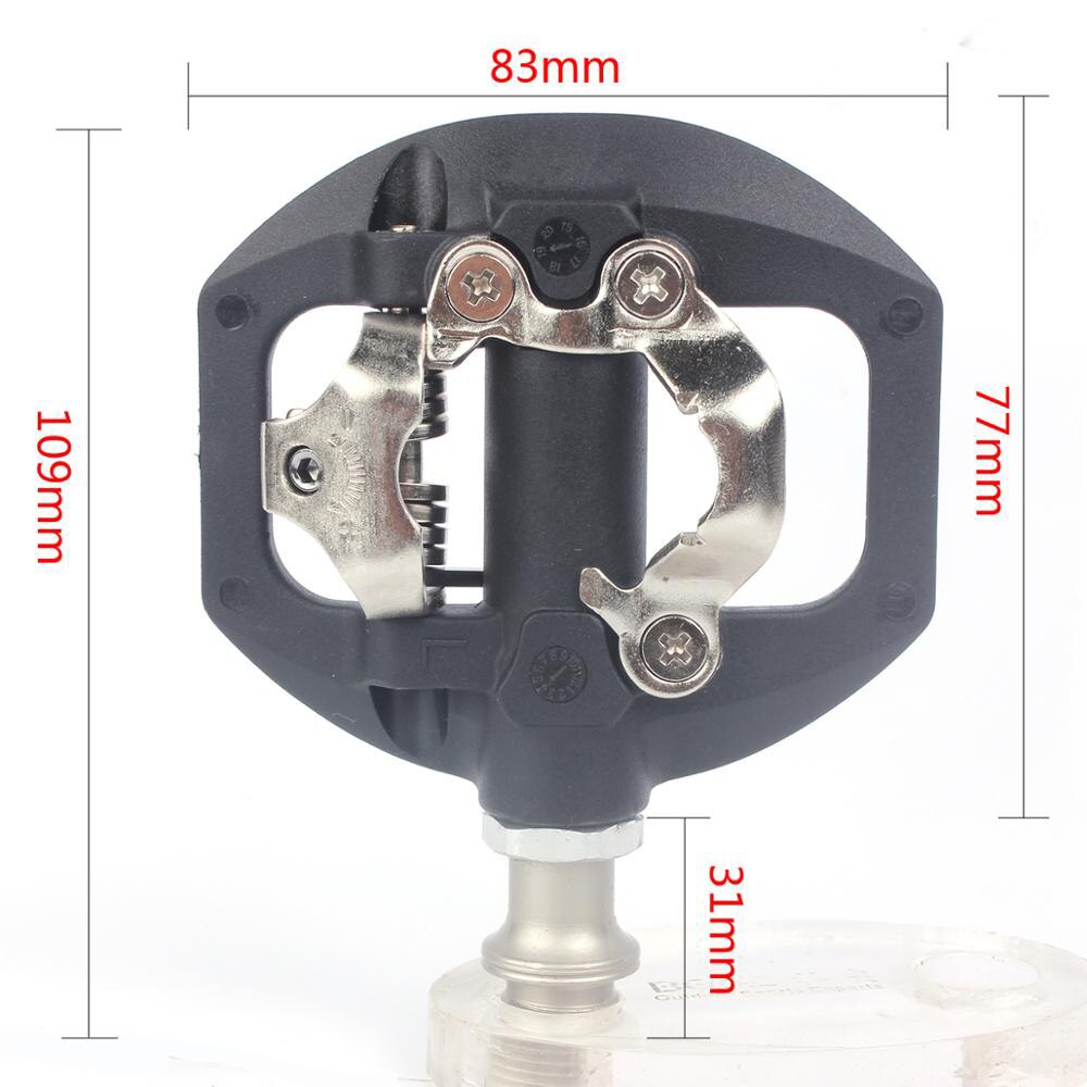 RACEWORKS SPD-A530 Mountainbike klick Pedale Selbst-Verriegelung flache Dual zweck Plattform Adapter Pedal für Shimano Spd System
