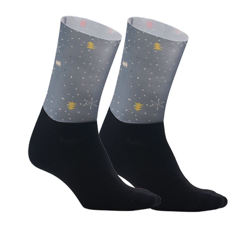 Professionelle Sport Pro Radfahren Socken Bequeme Straße Fahrrad Socken Männer Frauen Lustige Persönlichkeit Anti Slip Sport Socken: Gray