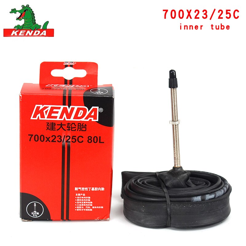 2 PCS Kenda Bicicleta Tubo Interno 700X23/25C Americano válvula válvula Francês 700C Ciclismo Mountain Bike Butil peças de borracha de Pneu
