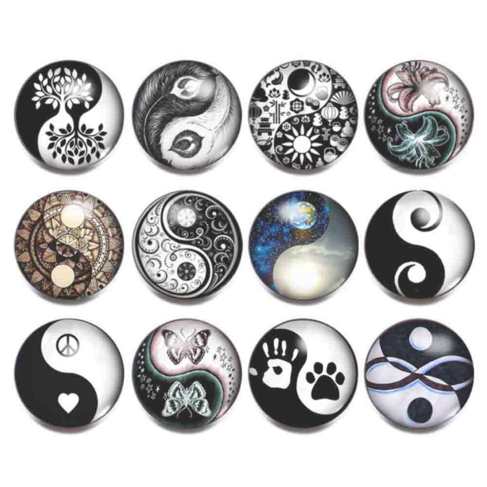 6 stks/partij Mode 18mm Drukknoop Voor 18mm Snap Armband Hanger Snap Charm Sieraden Accessoires: BS253
