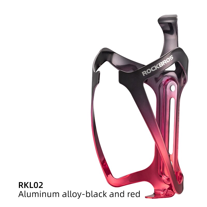 Rockbros sykkelflaskeholder mtb landeveissykkel vannflaskeburfeste aluminiumslegering gradient sterk solid flaskeholder: Rkl 02- br