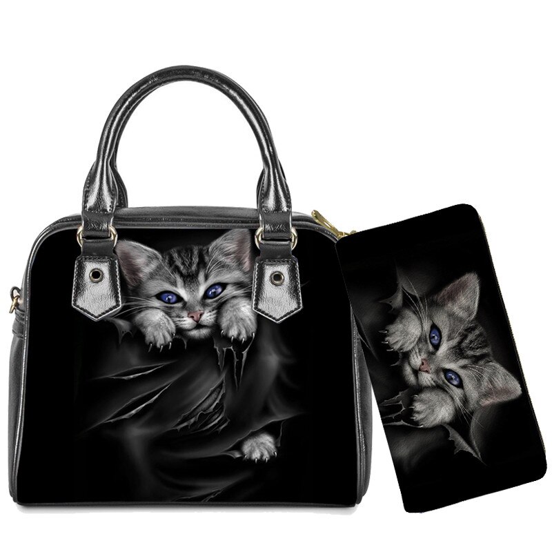 Twoheartsgirl Cute Animal Handbag borsa a tracolla Lady Dolphin Over Water Print borse a tracolla borsa per donna borse Bolsa Feminina: L5068DL-Z21