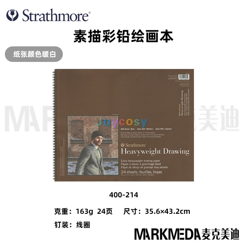 Strathmore Sketch Paper Pad, Drawing Paper Pad, 400 Series 300 Series, Versatile Ideal for Pencil, Charcoal, Crayon and Markers