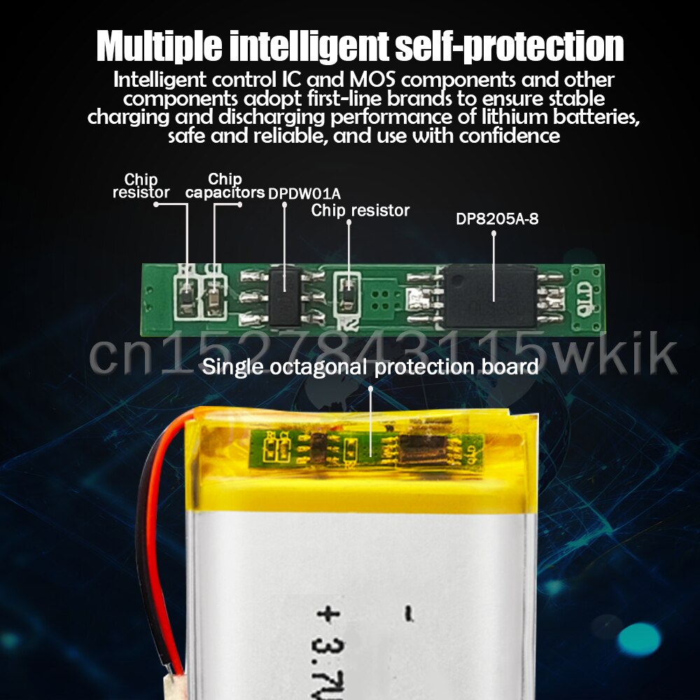 Batería recargable de polímero de litio para dispositivos MP3, MP4, GPS, bolígrafo de grabación de juguete, auriculares Bluetooth, 383450, 403450, 3,7 V, 700mAh