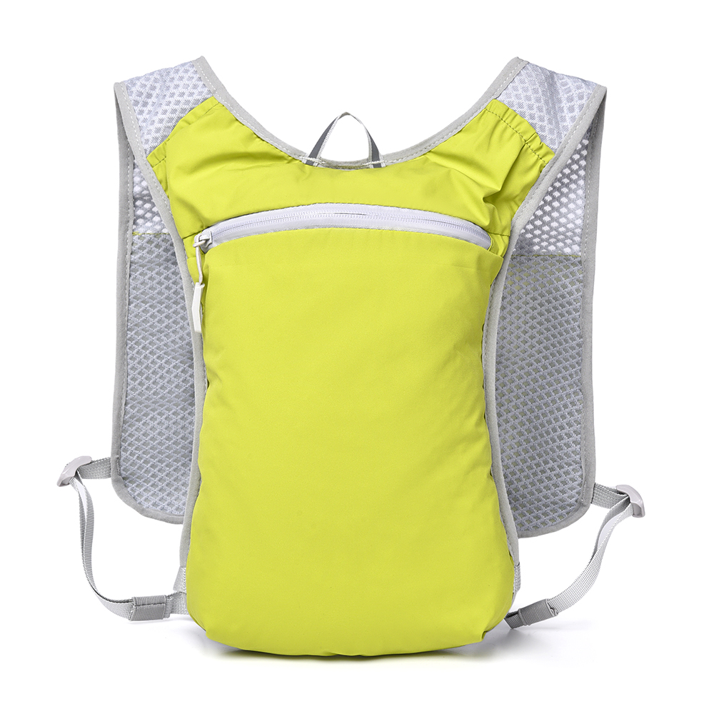 Multifunktionale Wasserbeutel-Weste, unisex Ultraleichter Offroad-Laufrucksack, Langlebige Große Marathon--Tasche aus Nylon: grüNe farbe