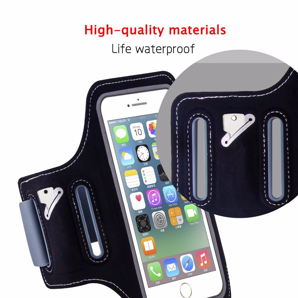 Magcle 5.5 inch armbandhoesje van tpu, sportjoggingarmbandtas voor iphone x, iphone 8 plus, samsung mobiele telefoonhoesje