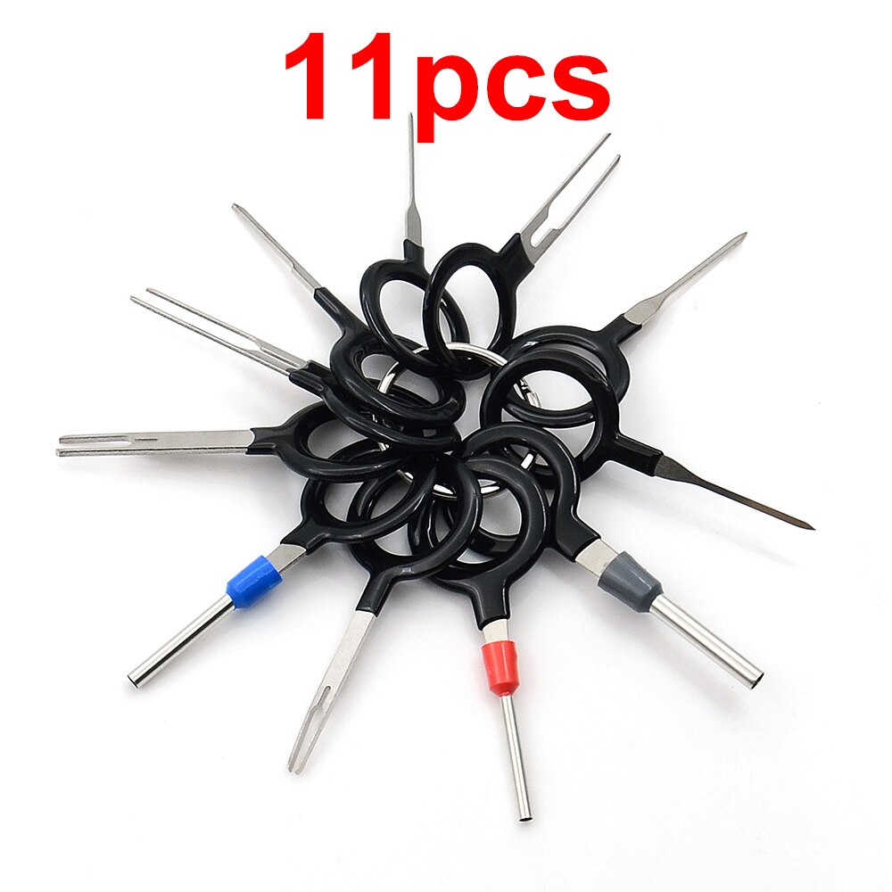 3pcs/lot car plug terminal removal tool kit car wire crimping connector puller kit keychain accessories