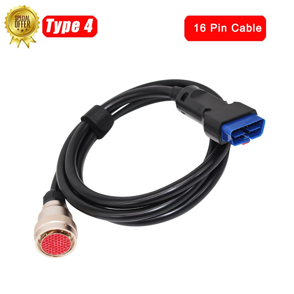 MB Star-Cable de diagnóstico C3, Cable de conexión de ordenador, 38 Pines, OBD2, 16 Pines, 14 pines, RS232: C3 16pin cable