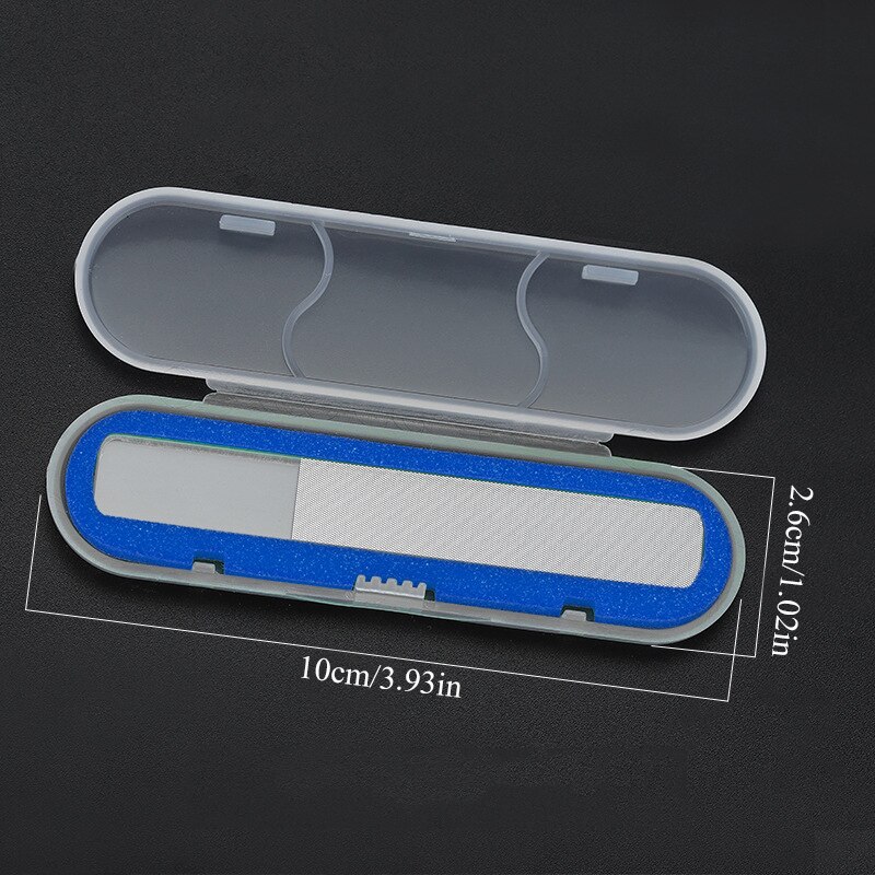 Glas Nagel Putzer Kristall Nagel Puffer Glanz Polierer Für Nagel Glas Nagel Dateien Natürliche FingernäGel ZehennäGel Polieren Schleifen: Blau