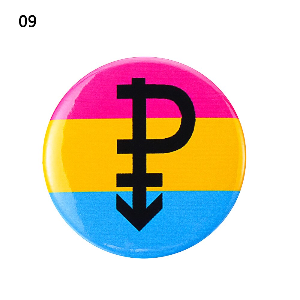 1Pc soutien Gay lesbien bisexuel transgenre symbole broche fierté arc-en-ciel drapeau fer-blanc Badge icônes broche bijoux accessoires: 9