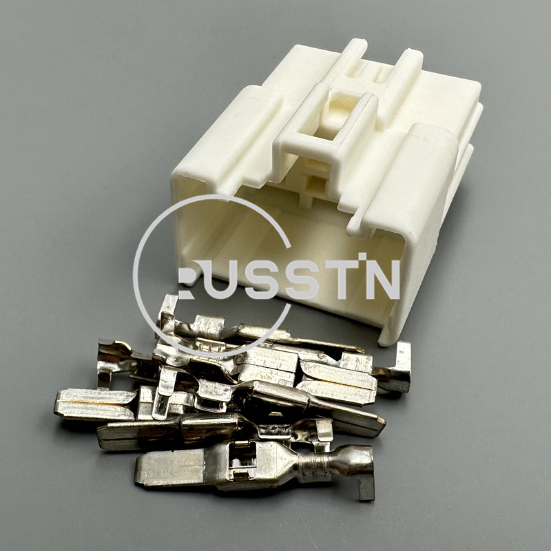 1 Set 8 Pin Automotive Unsealed Socket AC Assembly Plastic Housing Male Female Wiring Harness Connector 90980-11615: PURPLE